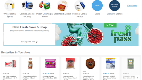 Albertsons FreshPass Leaderboard Ad